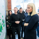 1. mars: Kronprinsessen besøker Arkitekt- og designhøgskolen i Oslo for å høre om framtidsrettet og bærekraftig design. Foto: Håkon Mosvold Larsen / NTB scanpix